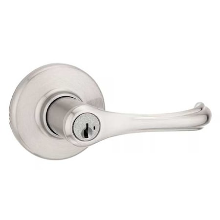 Kwikset 409DNL - Commercial Dorian Lever - 15 - Satin Nickel - SmartKey Technology - Entrance - UL KWS-409DNL-15-SMT-2-3-4NFL